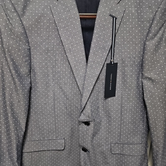 Tommy Hilfiger Gray Patterned Men's Blazer